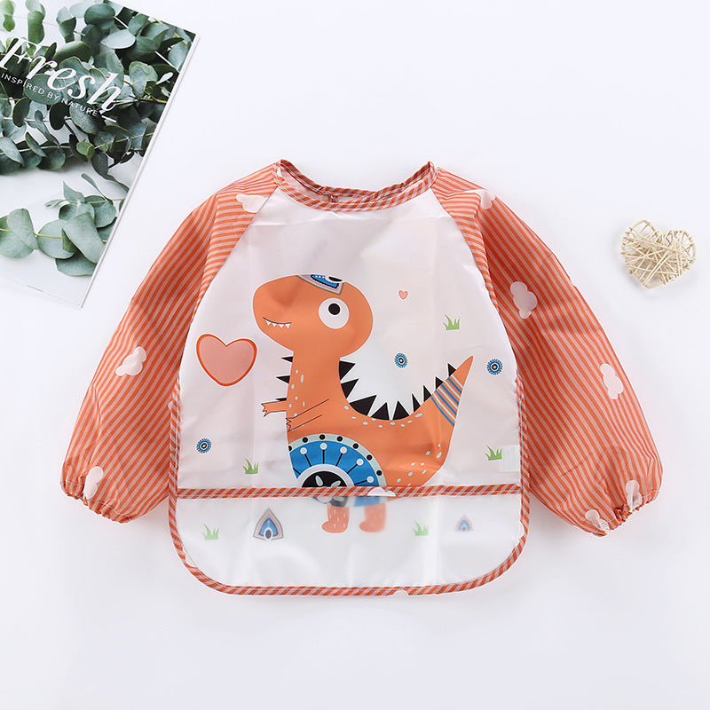 Bavoir imperméable pour bébé avec manches