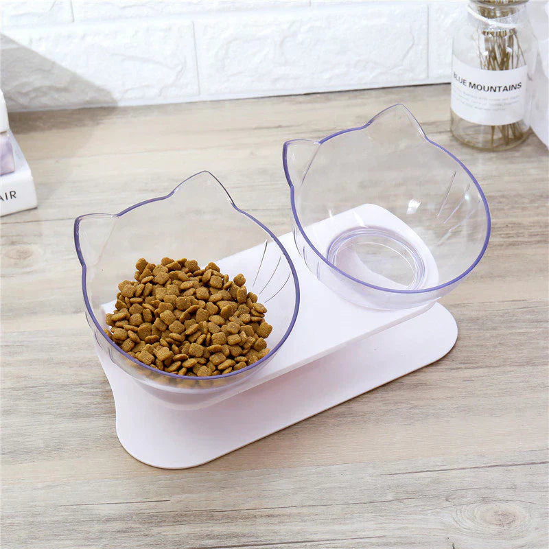 Station de nourriture surélevée pour chats - ErgoBowl