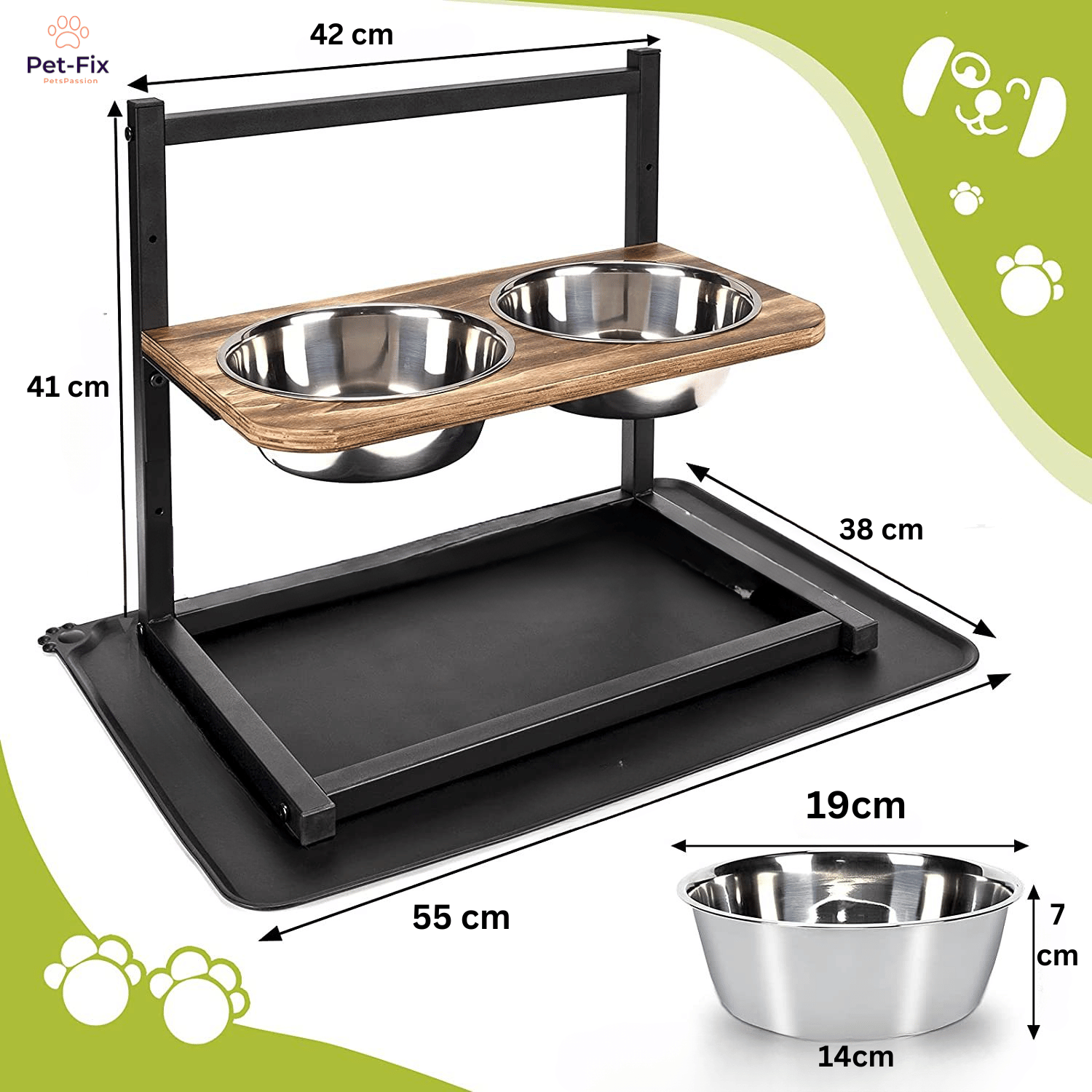 Station de Nourriture Élevée Premium pour Chiens - SnackHaven