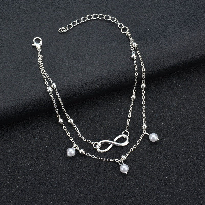 Bracelet de cheville | Perles rétro infini