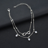 Bracelet de cheville | Perles rétro infini