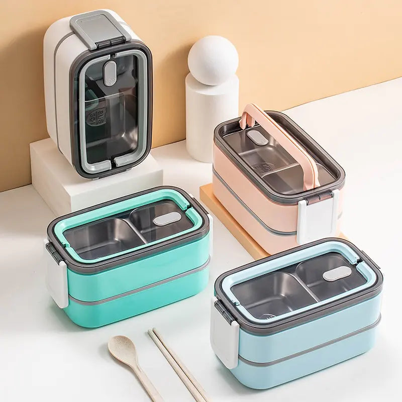Bento-Lunchbox en Acier Inoxydable à 2 Couches - MealMate