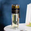 Bouteille en verre à double paroi avec infuseur à thé - PureBrew