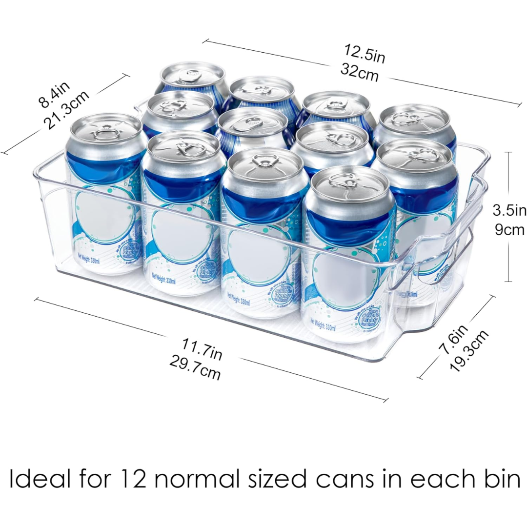 Boîtes de rangement transparentes pour le réfrigérateur (4 pièces) – CoolOrganize