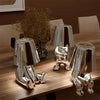 LuxeLoom Lampe de table Thinking Man Little Golden Man | Veilleuse rechargeable & Ornement décoratif d'inspiration italienne pour la décoration de la chambre à coucher