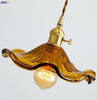 Suspension LED Design Nordique | Éclairage en verre coloré et cuivre pour chambre, salon & bar