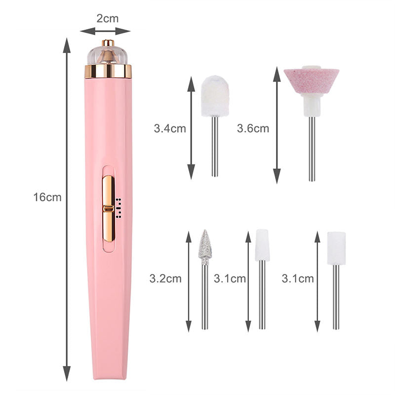 APPAREIL ÉLECTRIQUE À ONGLES 5 EN 1 – OUTIL DE MANUCURE PORTABLE AVEC LUMIÈRE