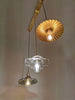Suspension LED Design Nordique | Éclairage en verre coloré et cuivre pour chambre, salon & bar