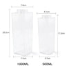 Bouteille d'eau en carton de lait transparent
