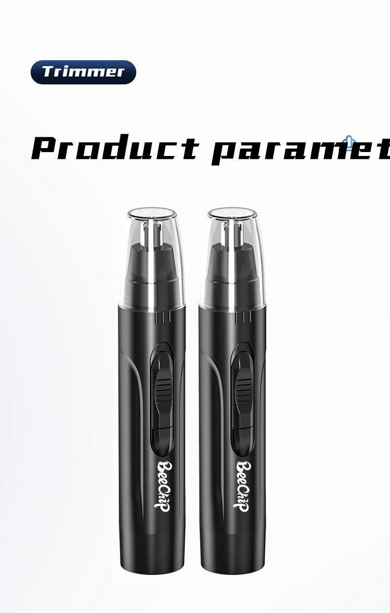 Tondeuse professionnelle sans douleur pour les poils du nez et des oreilles pour hommes et femmes – Rechargeable