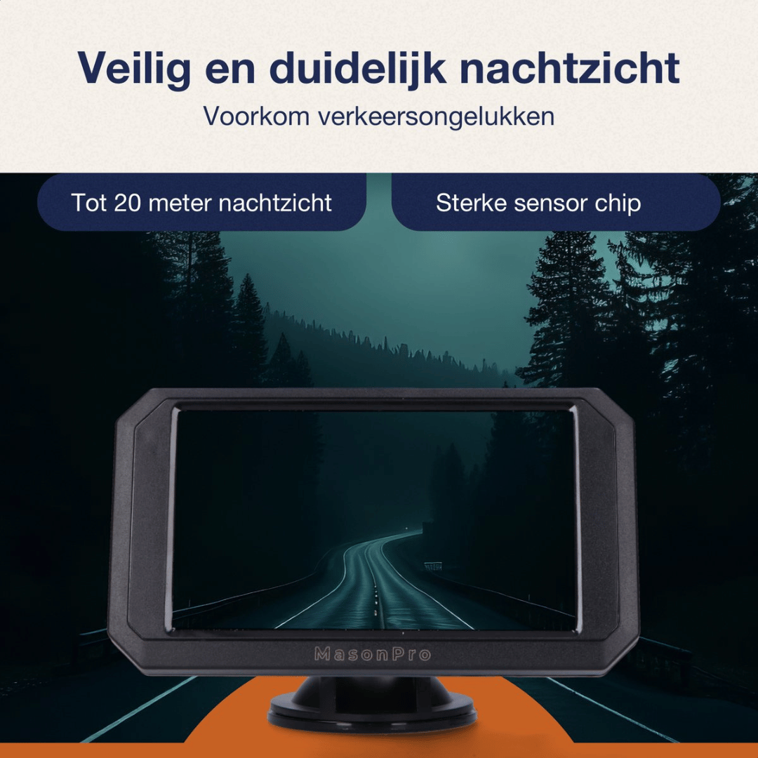 Caméra de Recul Sans Fil | Vision Nocturne 20m | Pour Voiture & Camping-Car