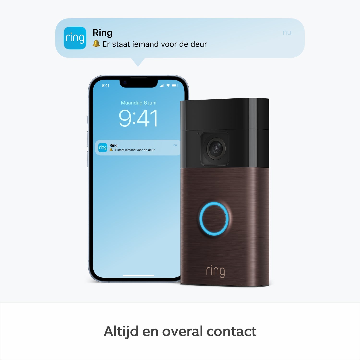 Sonnette Vidéo de Luxe - Sans Fil avec Batterie | 1080p HD