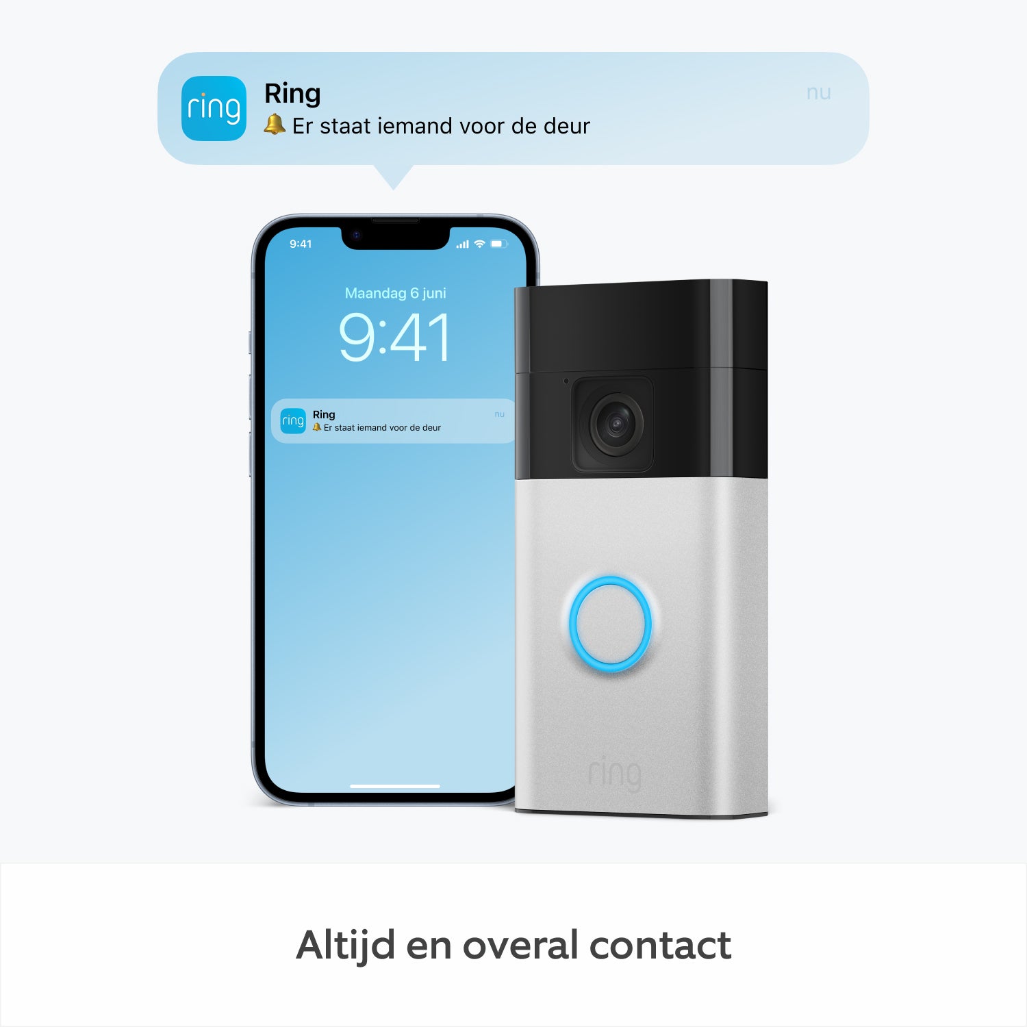 Sonnette Vidéo de Luxe - Sans Fil avec Batterie | 1080p HD