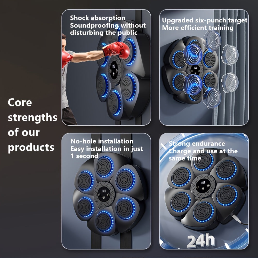Smart Punch Box - Machine de Boxe Musicale – Sans Fil, Rechargeable