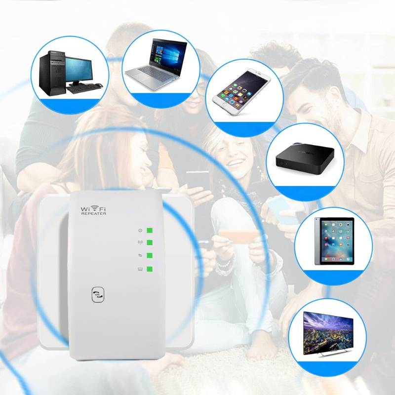 WIFIBOOSTER - Amplificateur WiFi Sans Fil pour Internet Rapide