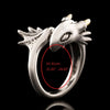 Bague de dragon volante réglable
