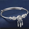 Bracelet attrape-rêves en argent