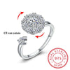 Bague avec cristal rotatif