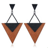 Boucles d'oreilles en bois Boho