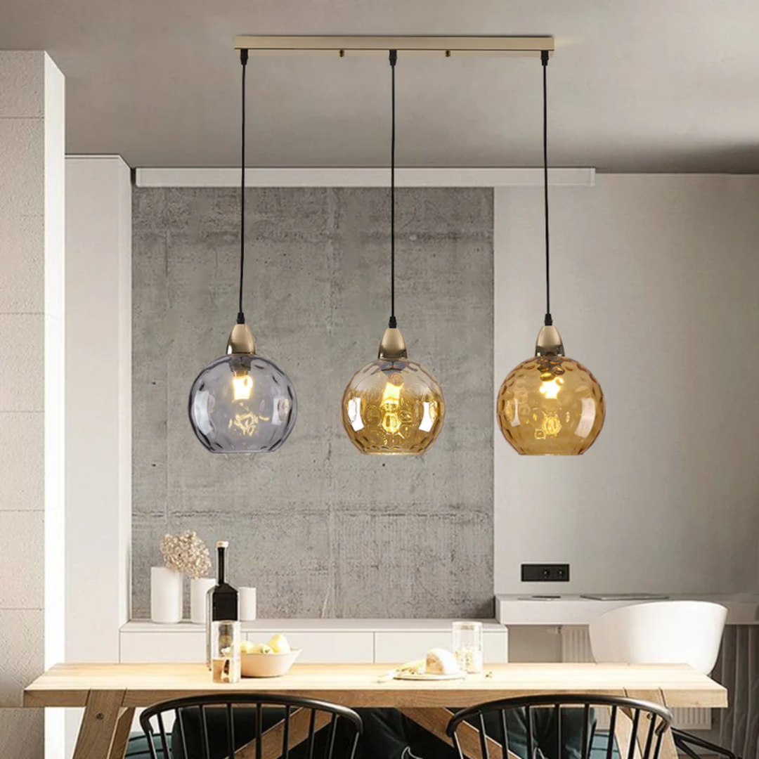 Suspension moderne en cluster avec 3 lampes - Cascade