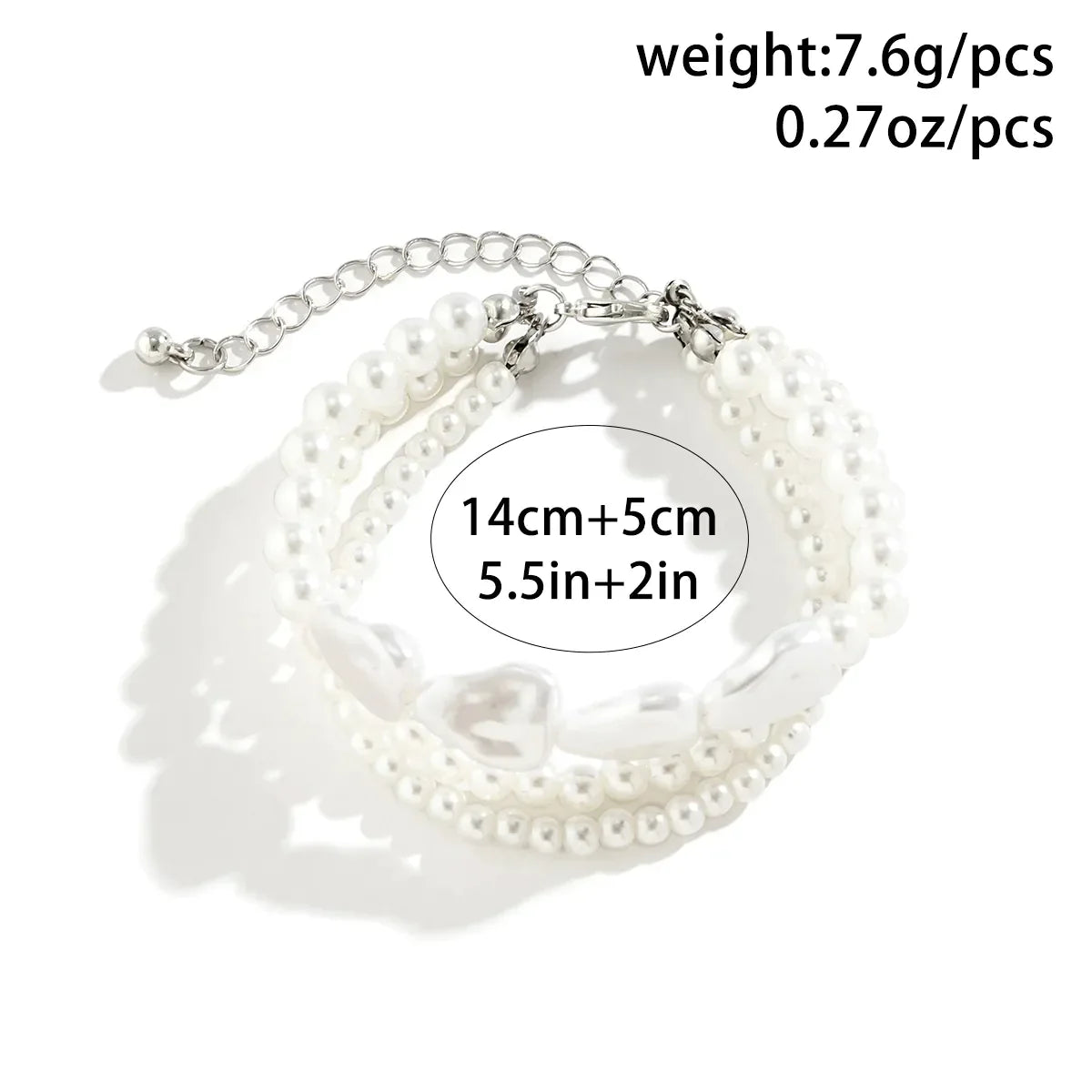 Bracelet en couches Élégance de Perles
