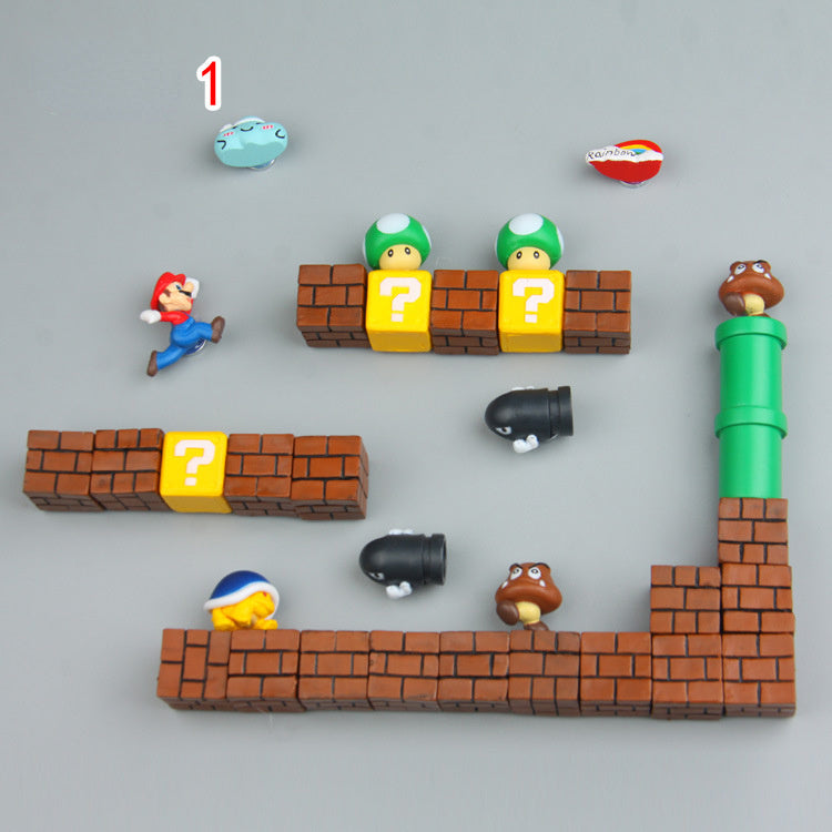Super Mario Magnets de Réfrigérateur – Pour une Décoration de Cuisine Joyeuse