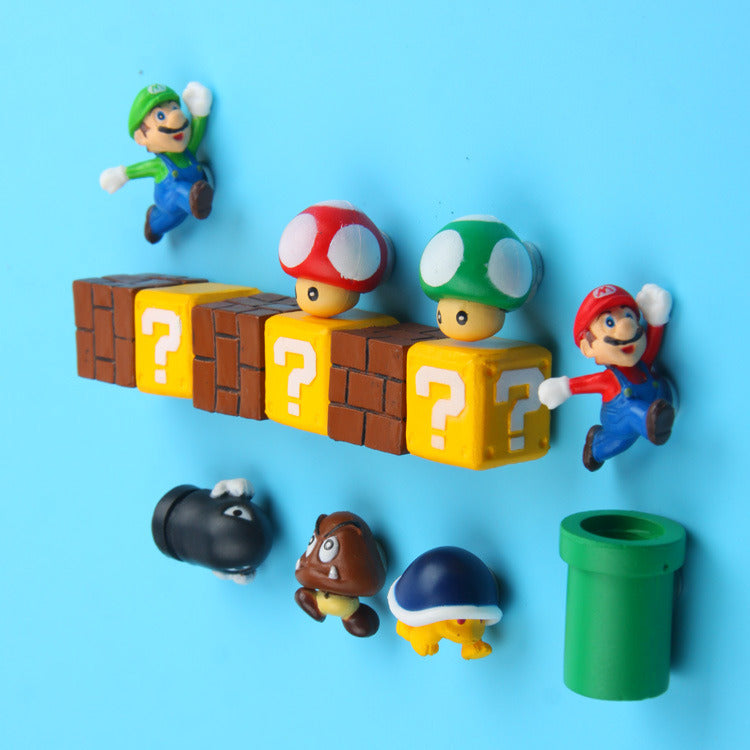 Super Mario Magnets de Réfrigérateur – Pour une Décoration de Cuisine Joyeuse