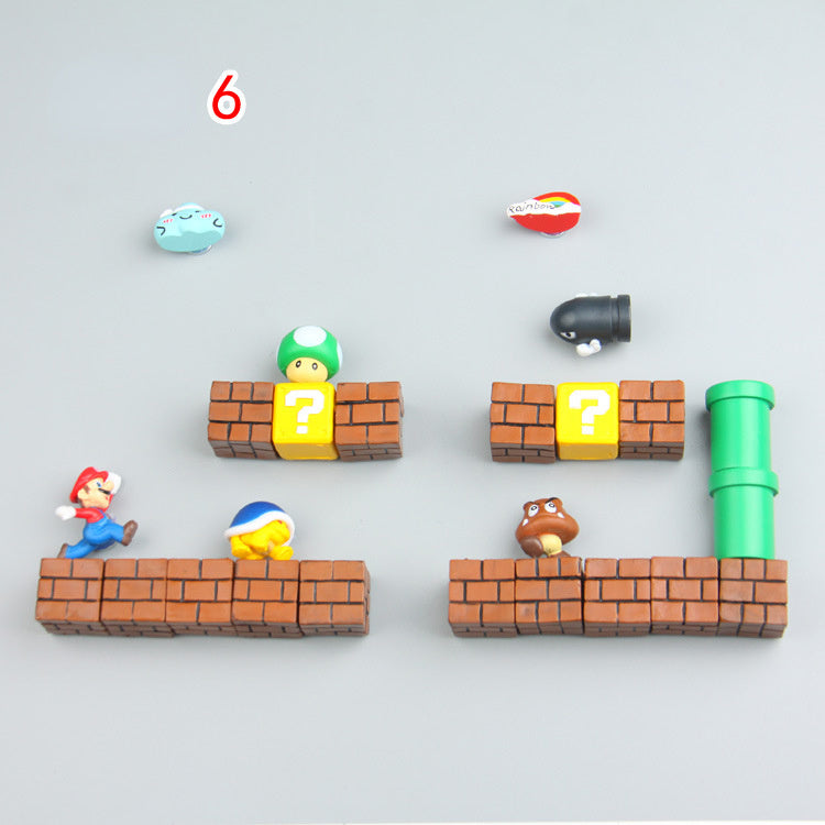 Super Mario Magnets de Réfrigérateur – Pour une Décoration de Cuisine Joyeuse