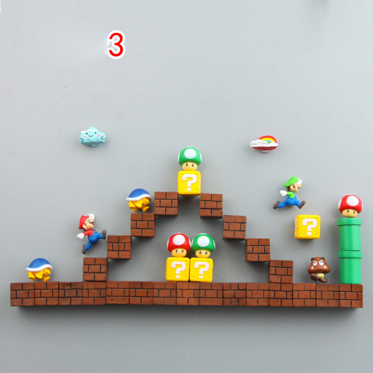 Super Mario Magnets de Réfrigérateur – Pour une Décoration de Cuisine Joyeuse