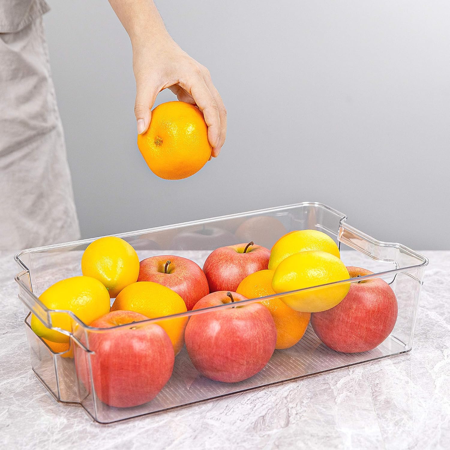 Boîtes de rangement transparentes pour le réfrigérateur (4 pièces) – CoolOrganize
