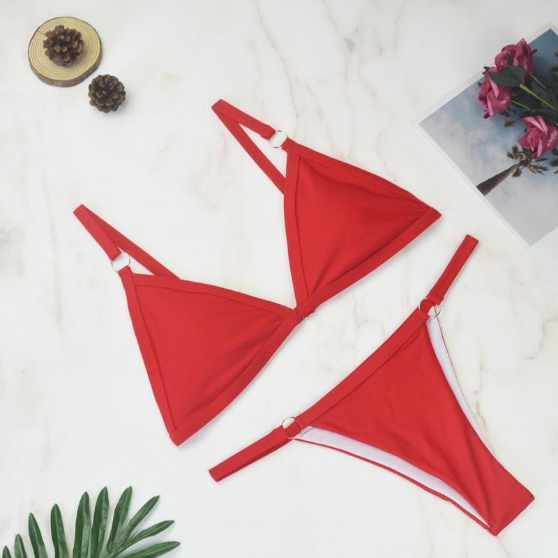 Flo | Ensemble de Bikini Triangle Élégant
