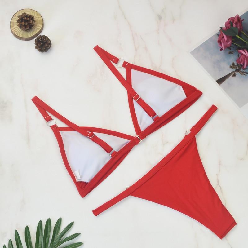 Flo | Ensemble de Bikini Triangle Élégant