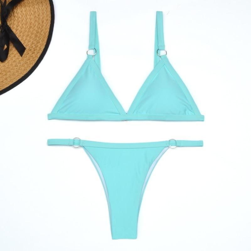 Flo | Ensemble de Bikini Triangle Élégant