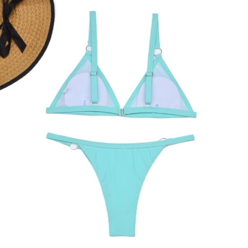 Flo | Ensemble de Bikini Triangle Élégant