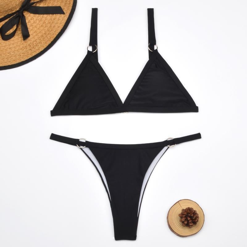 Flo | Ensemble de Bikini Triangle Élégant