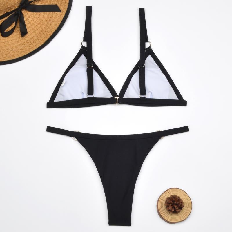Flo | Ensemble de Bikini Triangle Élégant