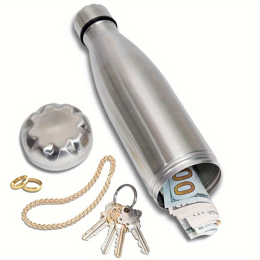 Bouteille d'Eau SafeHydrate – Innovante avec Compartiment Caché pour Objets de Valeur