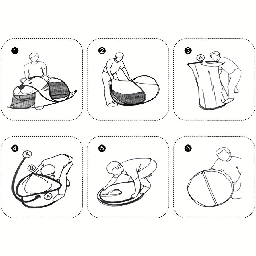 Tente de Jeu Pop-Up pour Enfants avec Dinosaures, Requins & Ours, UPF 50 – Respirante & Portable pour Bébés & Tout-Petits
