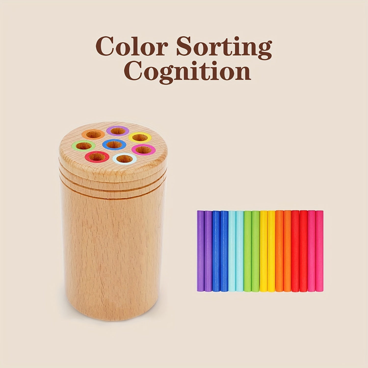 Bâtonnets d'Équilibre Colorés – Développez la Coordination Main-Oeil et la Reconnaissance des Couleurs