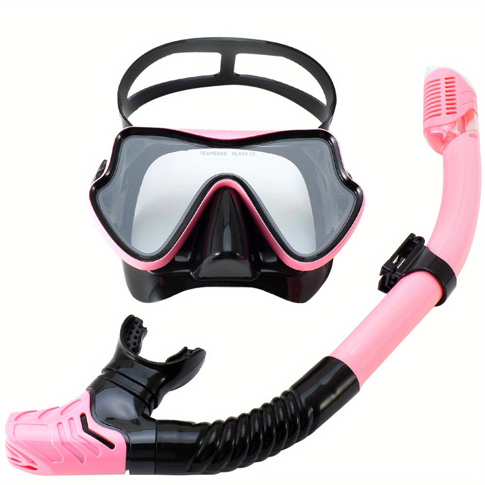 AquaClear Ensemble de Snorkel – Imperméable, Confortable et Avec Grande Visibilité