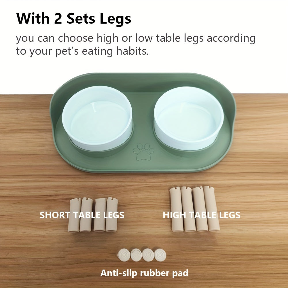 Bols Élevés Doubles pour Animaux de Compagnie – Repas Confortable et Sain pour Chats et Chiens