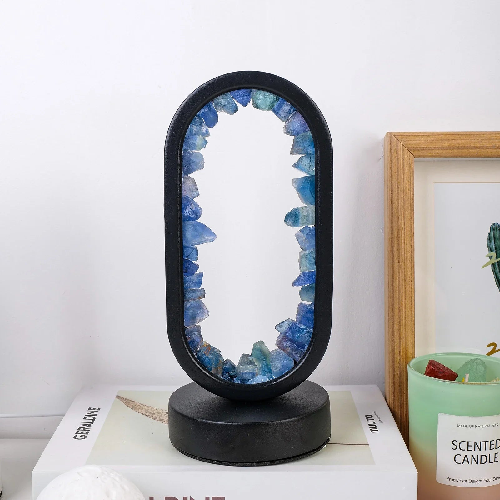 Lampe en Améthyste Fait Main - Serenith