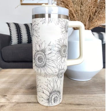 Tasse isolante avec poignée et paille - ChillMate