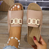 Sandales de Voyage Boho LuxeStride | Sandales de plage élégantes à double boucle avec un motif de cœur pour un confort et un style ultimes