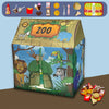 Tente de Jeu Safari Jungle - Maison de Jeu Thème Animaux avec Jouets de Pack Burger