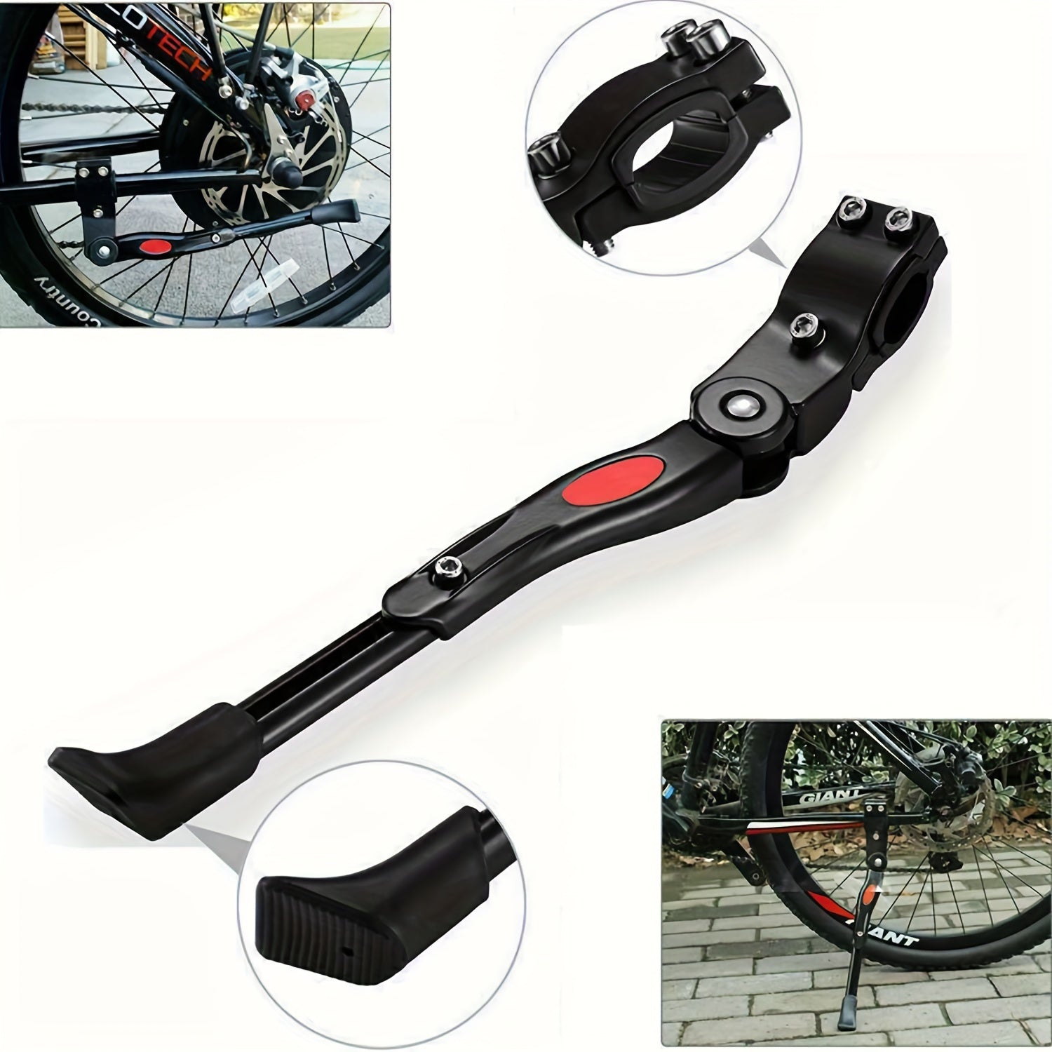 Support de vélo réglable – Support latéral robuste pour un stationnement stable