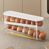 ÉléganceCulinaire Boîte de Rangement à Œufs Double Couche | Organisateur Transparent et Empilable pour Réfrigérateur, Économiseur d'Espace Pratique