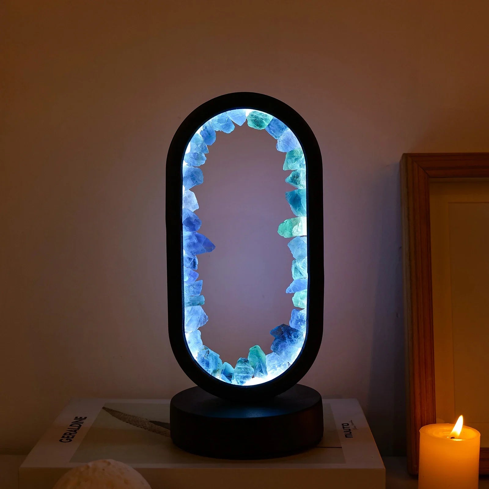 Lampe en Améthyste Fait Main - Serenith