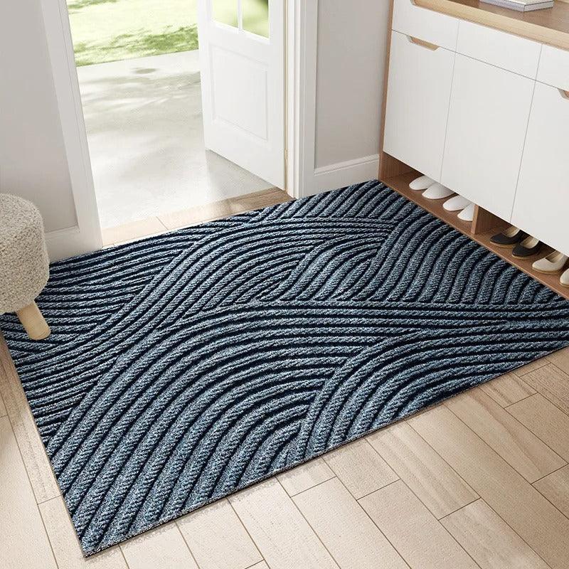 Tapis Nordica - Tapis de Porte PVC Moderne avec Antidérapant & Élimination de Sable