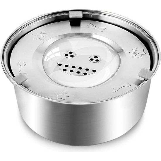 Bol à eau en acier inoxydable pour chien avec fonction anti-renversement - AquaPaw